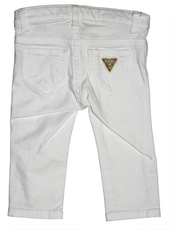 Pantalon Stretch Blanc 9-12 Mois